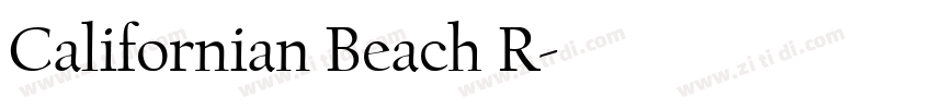 Californian Beach R字体转换 Californian Beach R字体转换